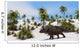 Triceratops Tropical Setting Wall Decal