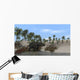 Triceratops Walking along Shoreline Wall Decal Design 3