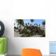 Brown Einiosaurus Tropical Setting Wall Decal