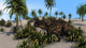 Brown Einiosaurus Tropical Setting Wall Decal