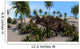Brown Einiosaurus Tropical Setting Wall Decal
