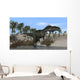 Monolophosaurus Walking along Shallow Wall Decal