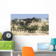 Dilophosaurus Running across Desert Wall Decal