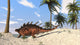 Kentrosaurus Walking Tropical Environment Wall Decal Design 3