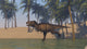 Tyrannosaurus Rex Hunting Shallow Wall Decal Design 2
