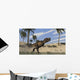 Tyrannosaurus Rex Hunting Shallow Wall Decal Design 1