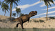 Tyrannosaurus Rex Hunting Shallow Wall Decal Design 1