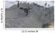 Utahraptor Running down Hill Wall Decal