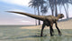 Utahraptor Walking Shallow Water Wall Decal