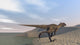 Utahraptor Running along Bay Wall Decal Design 2
