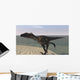 Utahraptor Running along Bay Wall Decal Design 1