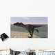 Utahraptor Running along Bay Wall Decal Design 1