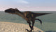 Utahraptor Running along Bay Wall Decal Design 1