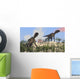 Two Utahraptors Arid Climate Wall Decal