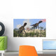 Two Utahraptors Arid Climate Wall Decal