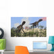 Two Utahraptors Arid Climate Wall Decal
