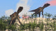 Two Utahraptors Arid Climate Wall Decal
