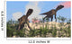 Two Utahraptors Arid Climate Wall Decal