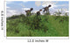 Two Utahraptors Chasing Gigantoraptor Wall Decal Design 1
