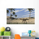 Utahraptor Walking along Shoreline Wall Decal