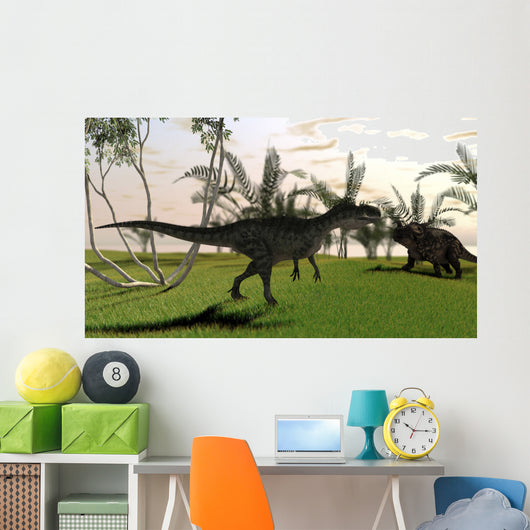 Confrontation between Monolophosaurus and Wall Decal