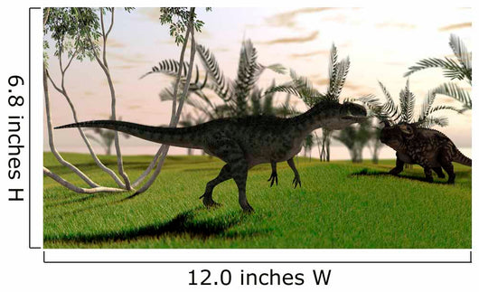 Confrontation between Monolophosaurus and Wall Decal