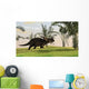 Brown Einiosaurus Walking Field Wall Decal Design 14