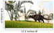 Brown Einiosaurus Walking Field Wall Decal Design 13