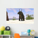 Triceratops Beach Wall Decal Design 2