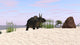 Triceratops Beach Wall Decal Design 1