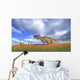 Ceratosaurus Hunting Prehistoric Grasslands Wall Decal Design 4