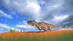 Ceratosaurus Hunting Prehistoric Grasslands Wall Decal Design 4
