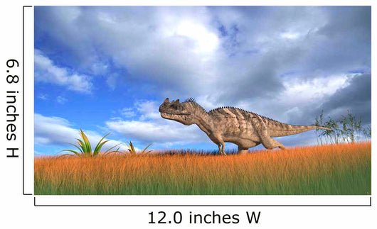 Ceratosaurus Hunting Prehistoric Grasslands Wall Decal Design 4