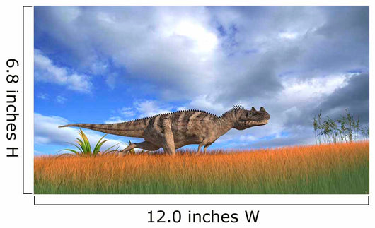 Ceratosaurus Hunting Prehistoric Grasslands Wall Decal Design 3