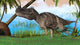 Ceratosaurus Hunting Prehistoric Environment Wall Decal Design 4