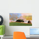 Triceratops Walking across Grassy Wall Decal Design 3
