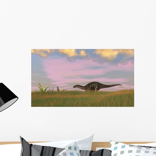 Dicraeosaurus Walking across Prehistoric Wall Decal Design 6