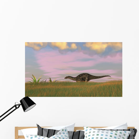 Dicraeosaurus Walking across Prehistoric Wall Decal Design 6
