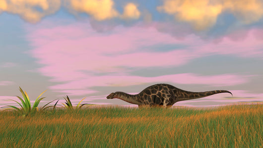 Dicraeosaurus Walking across Prehistoric Wall Decal Design 6