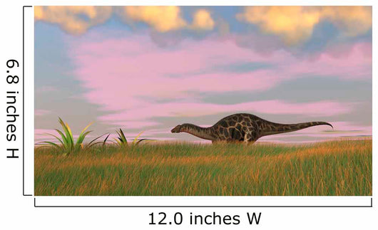 Dicraeosaurus Walking across Prehistoric Wall Decal Design 6