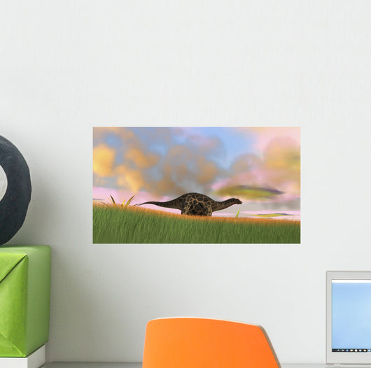Dicraeosaurus Walking across Prehistoric Wall Decal Design 4