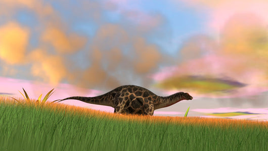 Dicraeosaurus Walking across Prehistoric Wall Decal Design 4