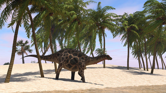 Dicraeosaurus Walking along Shoreline Wall Decal