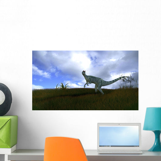 Dilophosaurus Grassy Field Wall Decal