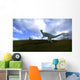 Dilophosaurus Grassy Field Wall Decal