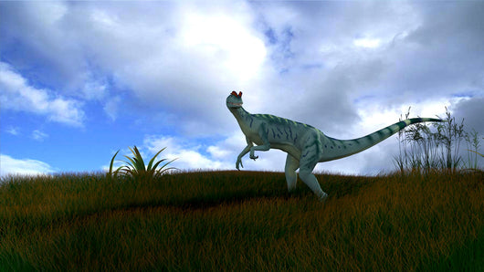 Dilophosaurus Grassy Field Wall Decal