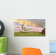 Dilophosaurus Hunting Open Field Wall Decal Design 2
