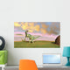 Dilophosaurus Hunting Open Field Wall Decal Design 2