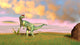 Dilophosaurus Hunting Open Field Wall Decal Design 2