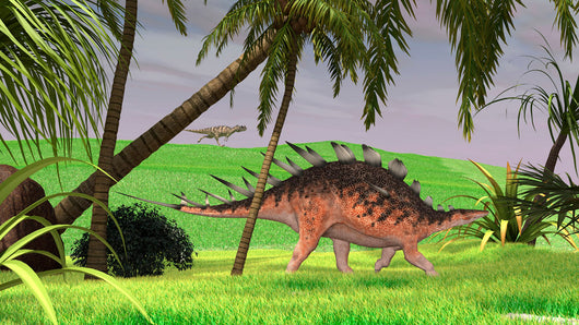 Kentrosaurus Walking through Field Wall Decal Design 2